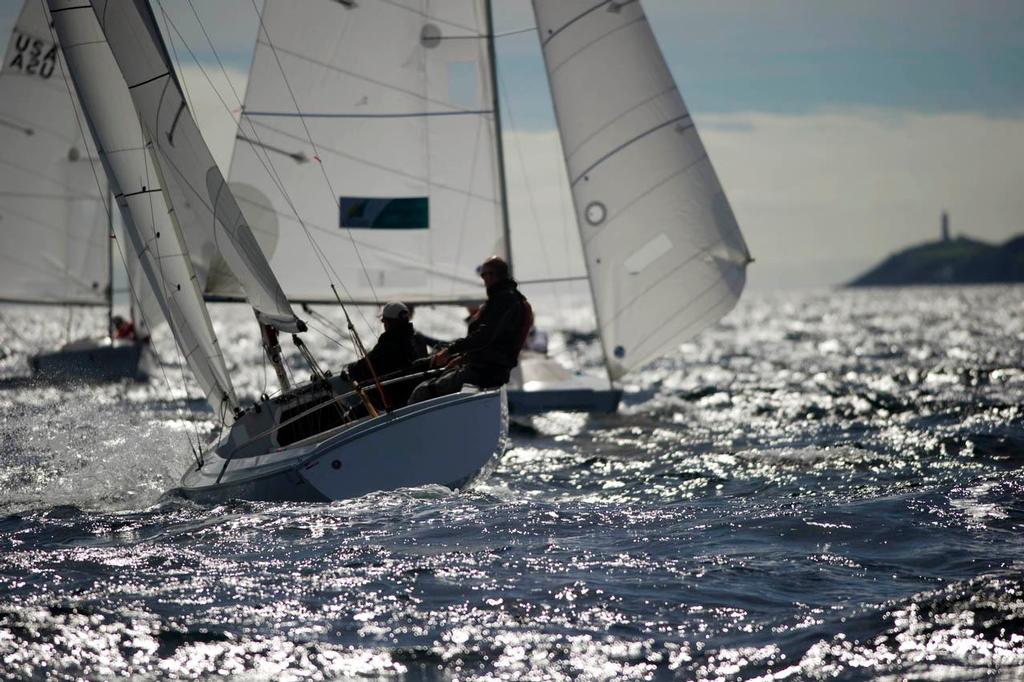 Sonar fleet racing in the IFDS /Cork County Council World Paralympian Sailing Championships off Old Head of Kinsale yest. © Provision Photography http://www.provisionphotography.com/